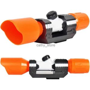 Gun Toys Scope Sight pour Nerf Gun Toy Plastique Tactique Scope Sight Fixation avec Réticule Ciblage Accessoire pour Modifier Jouet Enfants GiftL2403