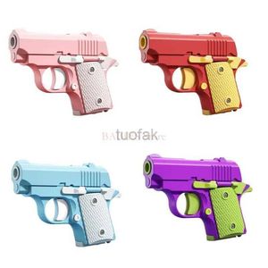 Gun Toys Sensory Gravity Guns Friemgets speelgoed Lovely 3D Guns Venttoy Novelty Gift for Adult Stress Relief Decompress Party Props 240416