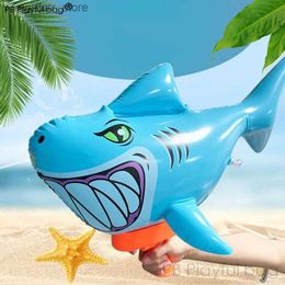 Pistolet jouets requin ballon gonflable jouet pistolet à eau pression pulvérisation été natation en plein air plage natation interactive enfants 240327