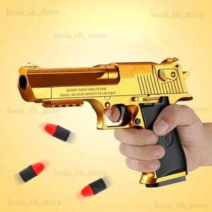 Pistolet Jouets Shell Ejection Desert Eagle Soft Bullet Toy Gun Airsoft Pistolet Mousse Lanceur pour Garçons Filles Jeux de Tir Pistolet T240309