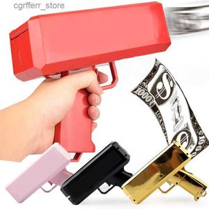 Jouets pistolet Tirer de l'argent Pistolet Jouet Fête Billet de banque Tirer Pistolet Papier Tirer de l'argent Lancer Machine Jeux Amusants Cadeaux De Mode Fournitures De Fête Jouets240327