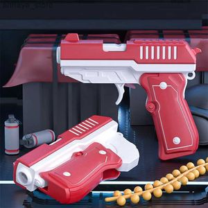 Toys Toys Soft Bullet Pistol Toy Guns pliing Gun Manual Plastic Shooting Modèle avec des balles pour enfants Adultes Outdoor Gamesl2404