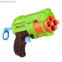 Toys pistolet à balle douce pistolet avec cartouche et traction d'action en mousse jouet mousse choc ondule