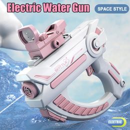 Gun Toys Space Electric Automatic Water Gun Gran capacidad Portable Summer Beach Outdoor Swimming Pool Fight Toys para niños Niños Niños 230704