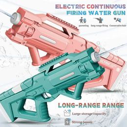 Gun Toys Été enfants électrique pistolet à eau continu longue portée pistolet à eau automatique jouet de plage pompage automatique Induction eau AbsorL2403