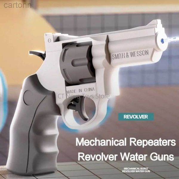 Toys Toys Summer Revolver Water Gun Zp5 Pistolet haute pression Full Automatic Shooting Water Gun Outdoor Beach Toy for Kids Enfants Adult 240408