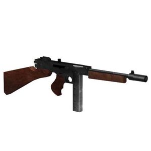 Gun Toys Thompson M1928 Gun 3D Paper Model Vuurwapens Handgemaakte Druings Militaire puzzel speelgoed YQ24041333PJ