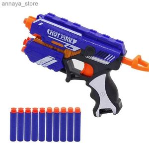 Gun Toys Tisnerf Childrens Manual Soft Bullets Toy Gun Kits voor Nerf Darts speelgoedpistool pistool Lange Range Dart Blaster Kids Toys Xmas Giftl2404