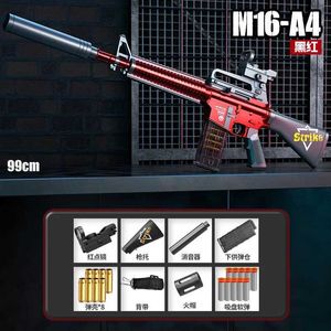 Toys Toys Toy Gun M16A4 Soft Bullet Shejection Ejection Gun Toy Manual Rifle Sniper Blaster Shooting Modèle pour adultes Kids T240428