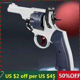Pistool Speelgoed Speelgoed Pistool Revolver Pistool Launcher Schuim Darts Pneumatische Schieten Model Voor Volwassenen Jongens Kids yq240314