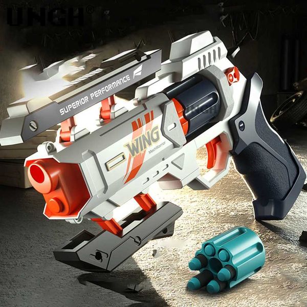 Toys Toys ungh enfants Soft Bullets Guns jouet pour garçon adulte manuel de mousse de mousse pistolet eva mousse fléchettes arme arme arme en extérieur tir toysl2404