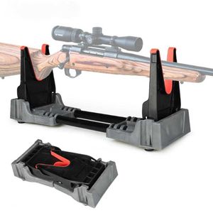 Pistoolspeelgoed Universeel geweerrek Tactisch Antislip Airsoft Display Verlengde houder Muur Gun Bench Rest Stand Jachtgeweeraccessoires 240307
