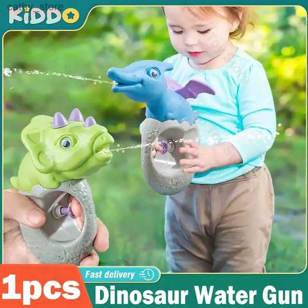 Pistolet toys eau arme de pistolet animaux animaux dinosaures enfants piscine sable de plage pistolet toys baignoire jouant à l'eau pulvérisation