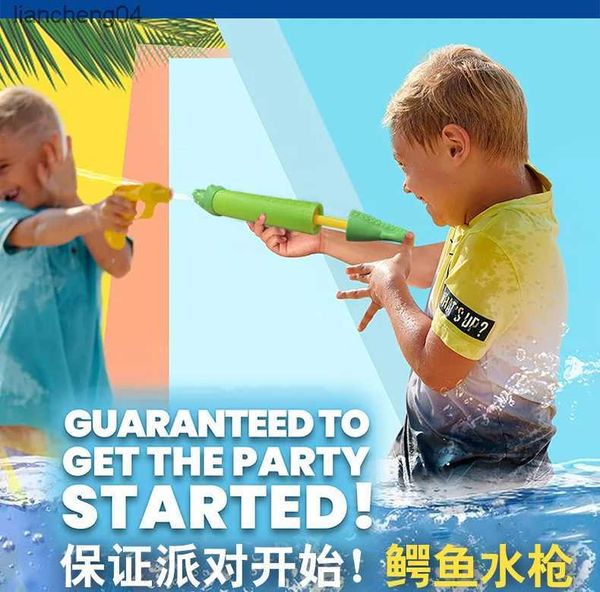 Pistolet Jouets Vente en gros de pistolets à eau jouets crocodile pour enfants type extractible longue portée plage piscine éclaboussures d'eau combats d'eau