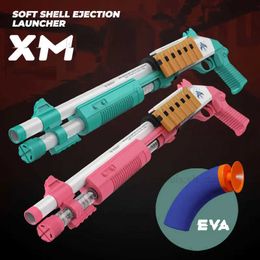 Gun Toys XM1014 Jouet Pistolet Soft Shell Ejection Launcher Mousse Dart Pistolet Modèle Manuel En Plastique Blaster Armas Pour Enfant Adulte Jeu De Plein Air T240309