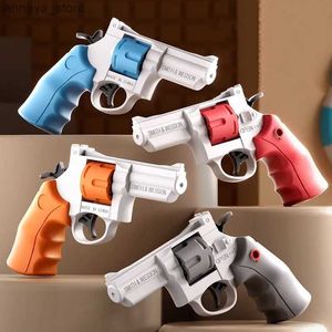 Gun Toys ZP5 Revolver Water Gun Mini Manual Pistol Outdoor Beach Toy Mechanical Continu Fire Water Gun voor Kidsl2404