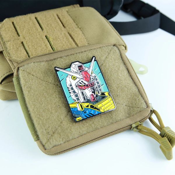 Gundam Metal Patch Anime Mobile Suit tactical Military Warrior Badge Patches For Clothing Backpack décorer