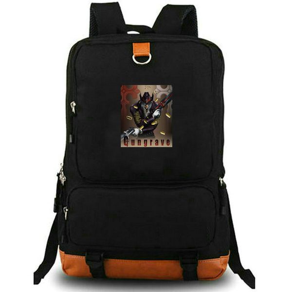 Gungrave sac à dos Big Daddy Daypack Gun Gun Cartoon School Sac Impression Rucksack Imcoles de loisirs