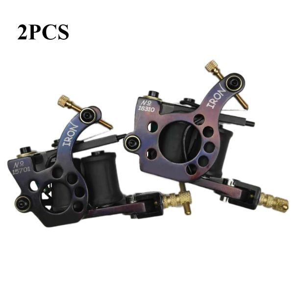 Guns 2pcs Hot Vente 10 Warps Coils Tattoo Machine Guns for Liner Shuling Tattoo Machine Gun Supply Livraison GRATUITE