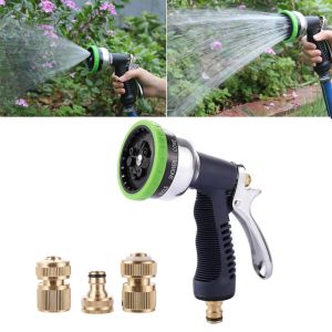 Pistolets 9 Fonction Pistolet À Eau Haute Pression Réglable Buse De Pulvérisation Jardin Irrigation Arroseur Lavage De Voiture Nettoyage Pelouse Fleur Arrosage