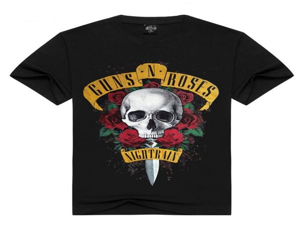 Guns and Roses Mens T-shirt o cou de manche à manches courtes à manches courtes T-shirts imprimés 3D pour l'été 9320595