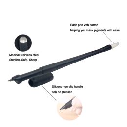 Guns New Design Silicone Handle Microblading stylo jetable Source de sourcil Microblading Pen Professional pour les sourcils Tatouage