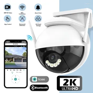 Guoan Vision 4MP PTZ WiFi-camera AI Menselijke detectie Kleur Nachtvideobewaking Buitenbeveiliging