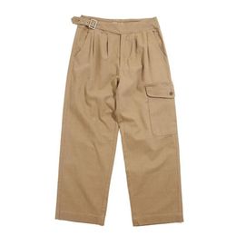 Gurkha pantalon hommes militaire multi poche Cargo Safari Style décontracté ample couleur unie pantalon de travail hommes hommes 2989