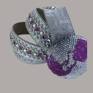 Gurtel femmes designer ceinture rouge violet strass pu ceinture forme de crâne en alliage métallique boucle lisse luxe bb ceinture simon mode réglable hj083 C4