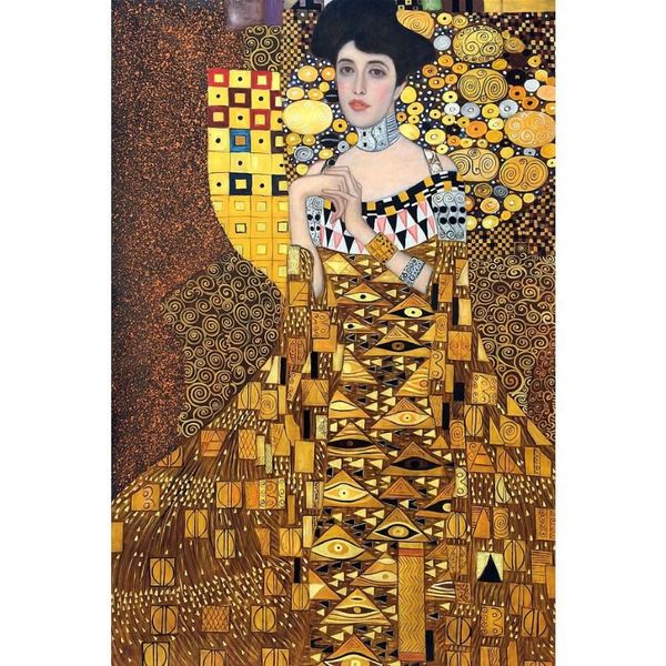 Gustav Klimt femme Portrait d'Adele Bloch Bauer peinture à l'huile Reproduction toile peint à la main Art pour la décoration murale de la maison 293T