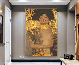 Gustav Klimt femmes peintures sur toile dorées peinture à l'huile classique photos murales pour salon grande toile Art décoratif Pictures3715619