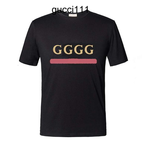 Guucci Designer Hommes Pure ci gglies gucc gcccis gccci Mens ggs T Shirt chemises blanches gu Fashion Sweat Vêtements 100 cci guc Couverture en coton TShirt Guys Art Off Black Tee S