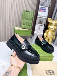 Guucci Leather Guxci G Gussie Cow Women Women Casual Black Black Black Heblafle Hedlefle Bottom Shoe Designer Platform Lady Sneakers Tamaño 35-41