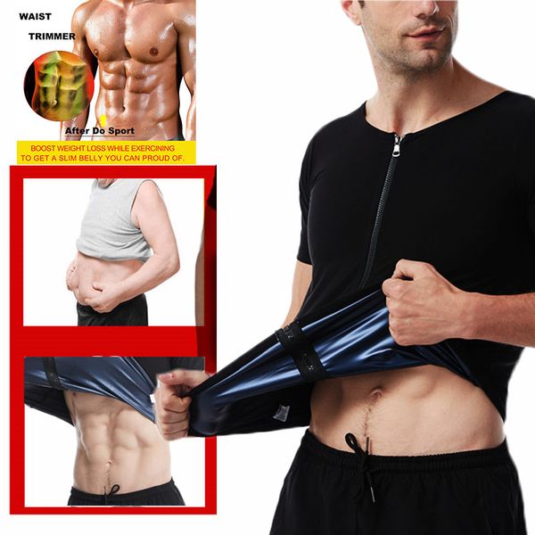 Guudia Body Shaper Men Body Building 5 fois Trans transpirant des combinaisons de sauna brûlant chaud brûlant les costumes minceur Shapewear Gym Shirts Fitness