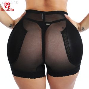 Guudia Hip Enhancer Butt Lifter Push Up Briefs Femmes Body Shapers Control Briefs Femmes Shapewear Sexy Mesh Respirant Lift L220802