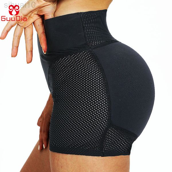 Guudia Mujeres Shapers Hip Enhancer One Piece Butt Briefs Ropa interior acolchada de cintura alta Butt Lifter Fajas Control de barriga L220802