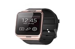 GV18 Montres intelligentes avec appareil photo Bluetooth Wristwatch Carte SMARTWATCH pour le téléphone Android iOS support Hebrew8154043