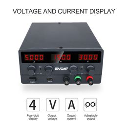 GVDA Réglable d'alimentation CC Alimentation régulée de laboratoire Alimentation électrique 30V 10A Tension Regulator 60V 5A Lab Lab Bench Source