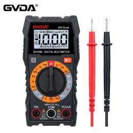 GVDA Digital Multimeter DMM Voltmeter True RMS AC DC Spanningsmeter Diode Continuïteit Weerstand Tester 2000 Tellingen Multitester