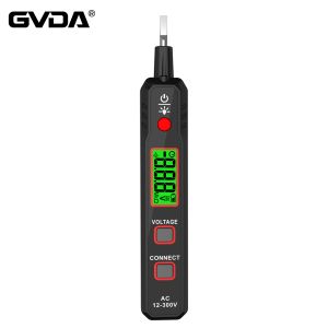 GVDA-testpotlood Non-contact AC-spanningstester 12-300V Digitale spanningsdetector Elektriciengereedschap Schroevendraaier Elektrische tester Pen