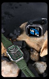 GW55 Triple Defense Smartwatch 2.02 pulgadas HD Pantalla Bluetooth Call Sleep Monitoring multideportivo al aire libre IP68 Waterprofer Smart Watch