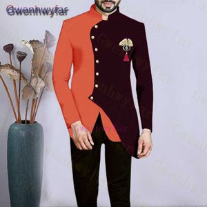 Gwenhwyfar formele bruiloft smoking voor gentleman prom suits slim fit 2 stuk vriendje mannen mode set blazer met broek custom x0909