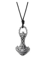 GX008 Nieuwe Vintage Pagan Charms Amulet Viking Hamer Metalen Religieuze Hanger Europese Stijl Kettingen Voor Man2568592