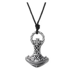 GX008 Nieuwe Vintage Pagan Charms Amulet Viking Hamer Metalen Religieuze Hanger Europese Stijl Kettingen Voor Man225S