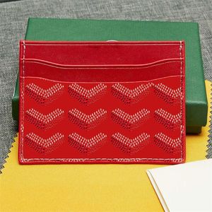 Porte-cartes de créateur Gy pour femmes, mini portefeuille, carte postale, sac à main en cuir véritable rouge, poche pour clés, fente intérieure avec boîte, sac à monnaie, pochette, sacs et accessoires de mode