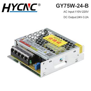 GY75W-24-B Commutateur d'alimentation 24V 3A Adaptateur d'alimentation Adaptateur LED Transformateur d'éclairage CNC CNC Alimentation de commande industrielle de gravure