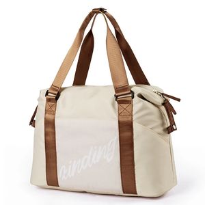 Sac de sport pour femmes, sac de sport de voyage pour week-end, sac de nuit avec poche humide et compartiment à chaussures, voyage, gymnastique, Yoga 231226