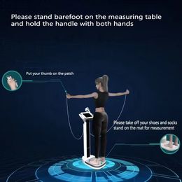 Gym lichaamsgewicht schalen VS 3D-scanners Samenstelling Analysator Segmentaal lichaam 8-elektrode draagbare bio-elektrische impedantie BMI-analysemachine