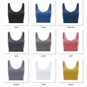 Vêtements de gymnastique Femmes Sous-vêtements Réservoirs Camis Yoga Soutien-gorge de sport Antichoc Courir Haute résistance Fitness Entraînement U Dos Sexy Hauts rembourrés Gilet