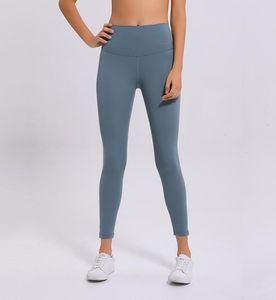 Vêtements de Sport femmes Leggings de Yoga aligner pantalons de Yoga nu taille haute course Fitness Sport Leggings pantalons d'entraînement serrés 821